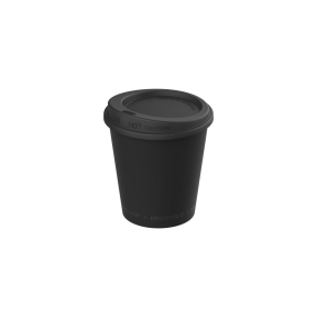 Coffee to Go Becher Mehrwegbecher mit Deckel, 0,2 Liter – 1 Stück, Farbe: schwarz