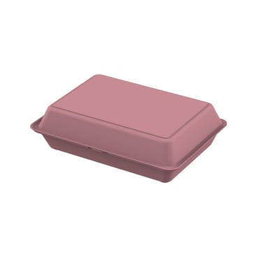 Mehrweg Lunchbox To Go, Menübox ohne Trennsteg, Größe XL 1 Stück, Farbe: raffiniertes rot - Bild-Darstellung des Produktes 1