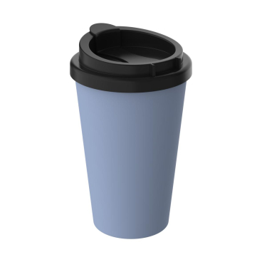 Bio Kaffeebecher Mehrwegbecher PremiumPlus, 0,35 Liter 1 Stück, Farbe: kornblume - Bild-Darstellung des Produktes 1