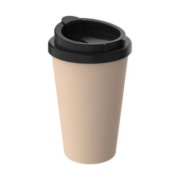 Bio Kaffeebecher Mehrwegbecher PremiumPlus, 0,35 Liter 1 Stück, Farbe: aprikose - Bild-Darstellung des Produktes 1