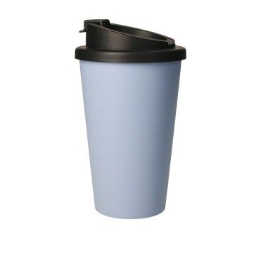 Bio Kaffeebecher Mehrwegbecher Premium Deluxe, 0,35 Liter 1 Stück, Farbe: kornblume - Bild-Darstellung des Produktes 1