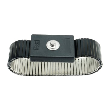 SafeGuard ESD Armband Metall, nickelfrei, für 10 mm Erdungskabel 1 Stück, schwarz - Bild-Darstellung des Produktes 1