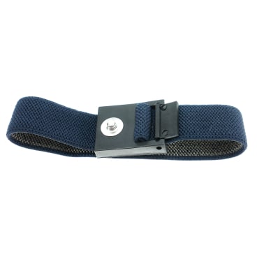 SafeGuard ESD Armband Stoff, waschbar, für 3 mm Erdungskabel 1 Stück, dunkelblau - Bild-Darstellung des Produktes 1