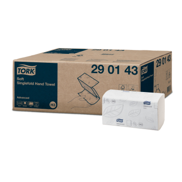 Tork Papierhandtücher H3 Advanced, 23 x 22,6 cm, 2-lagig 1 Karton = 15 Bündel à 250 Tücher = 3750 Tücher - Bild-Darstellung des Produktes 1
