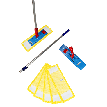 Floorstar Bodenwischer Set Pix, 7-teilig, 50 cm 1 Set, Farbe: gelb, Sanitärbereiche - Bild-Darstellung des Produktes 1