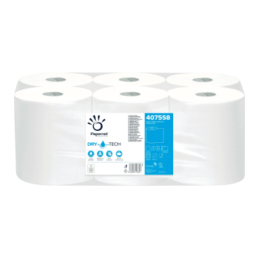 Papernet Dry Tech Autocut Handtuchrolle, 2-lagig 1 Packung = 6 Rollen à 100 Meter - Bild-Darstellung des Produktes 1