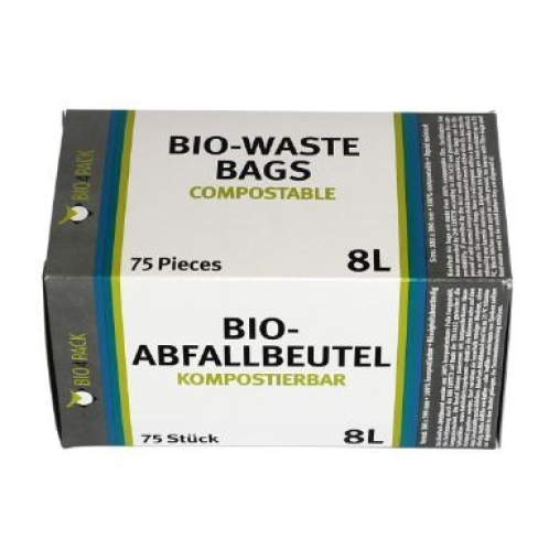 Bio4Pack Abfallbeutel 100% kompostierbar, 8 Liter