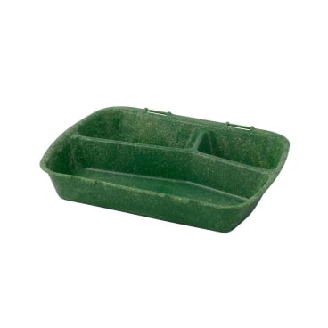 Greenbox Mehrwegbehälter Häppy Box, HP4/3, 3-geteilt 1 Packung = 15 Stück, Farbe: spinat / dunkelgrün - Bild-Darstellung des Produktes 1