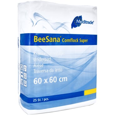 Meditrade Unterlagen BeeSana® Comflock Super, 60 x 60 cm 1 Packung = 25 Stück - Bild-Darstellung des Produktes 1