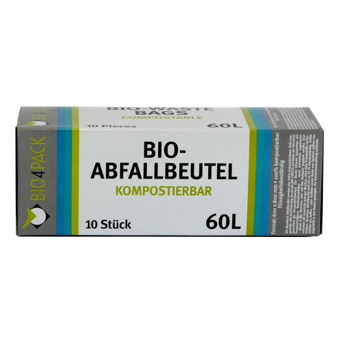Bio4Pack Abfallbeutel 100% kompostierbar, 60 Liter