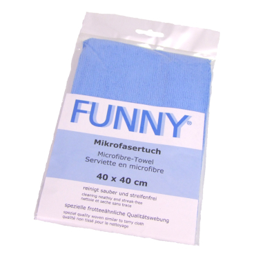 Mikrofasertuch Einzelverpackt blau - Bild-Darstellung des Produktes 1