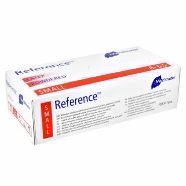 Meditrade Gentle Skin® Grip Latex Untersuchungshandschuh 1 Karton = 10 x 100 = 1000 Stück, Größe S - Bild-Darstellung des Produktes 1