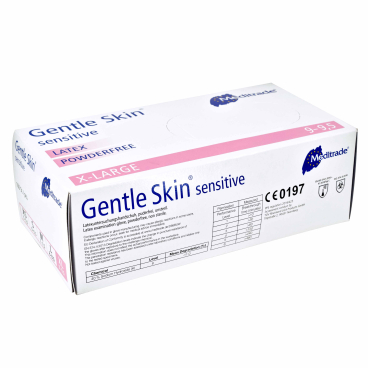 Meditrade Gentle Skin® Grip Latex Untersuchungshandschuh 1 Karton = 10 x 100 = 1000 Stück, Größe XL - Bild-Darstellung des Produktes 1