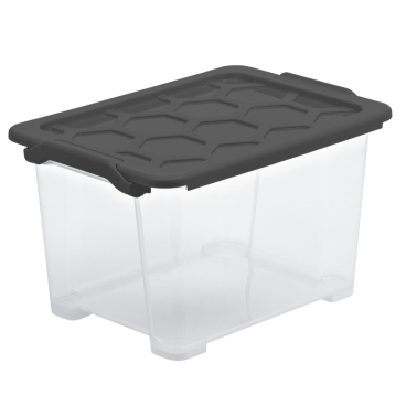 Rotho EVO SAFE Box mit Deckel, anthrazit Fassungsvermögen: 15 Liter - Bild-Darstellung des Produktes 1