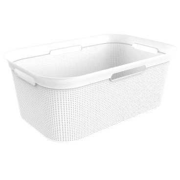 Rotho BRISEN Wäschekorb, 41 Liter Farbe: Mistletoe white - Bild-Darstellung des Produktes 1