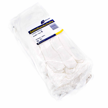Meditrade Unterzieh-Zwirnhandschuh, Baumwolle 1 Packung = 10 Paar, Größe 6 - Bild-Darstellung des Produktes 1