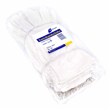Meditrade Unterzieh-Zwirnhandschuh, Baumwolle 1 Packung = 10 Paar, Größe 8 - Bild-Darstellung des Produktes 1