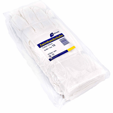 Meditrade Unterzieh-Zwirnhandschuh, Baumwolle 1 Karton = 30 x 10 = 300 Paar, Größe 10 - Bild-Darstellung des Produktes 1