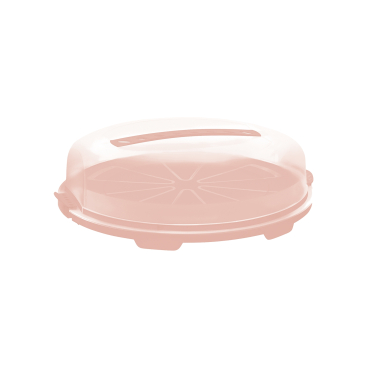 Rotho FRESH Tortenglocke - Flach Farbe: linnea pink ged. - Bild-Darstellung des Produktes 1