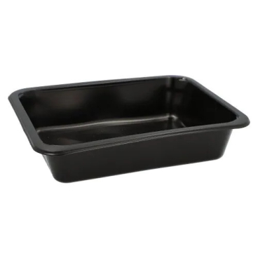 Menüschalen Mehrweg, Kunststoff, schwarz 1 Packung = 20 Stück, ungeteilt - Bild-Darstellung des Produktes 1