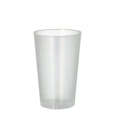 Papstar Mehrweg Trinkbecher unzerbrechlich, transluzent, PP 1 Packung = 25 Stück, Füllmenge: 0,3 l - Bild-Darstellung des Produktes 1