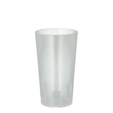 Papstar Mehrweg Trinkbecher, Kunststoff, transluzent 1 Packung = 10 Stück, Füllmenge: 0,2 l - Bild-Darstellung des Produktes 1
