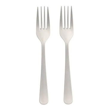 Mehrweg Gabeln, Bio-PP, extra stabil, 19 cm 1 Karton = 20 Packungen à 10 Stück, Farbe: weiß - Bild-Darstellung des Produktes 1