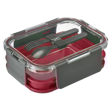 WESTMARK Comfort Lunch Box, 1,74 Liter, inkl. Besteck Farbe: rot - Bild-Darstellung des Produktes 1