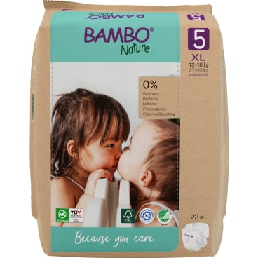 Bambo® Nature Windeln, Größe 5, 12 - 18 kg 1 Packung = 22 Windeln - Bild-Darstellung des Produktes 1