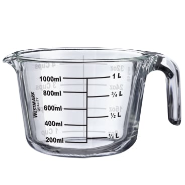 WESTMARK Messbecher Glas, hitzebeständig bis 280° C 1 Messbecher, Fassungsvermögen: 1 Liter kaufen