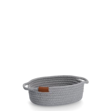 Zeller Korb geflochten, grau Maße (L x B x H): 22 x 17 x 8,5 cm - Bild-Darstellung des Produktes 1