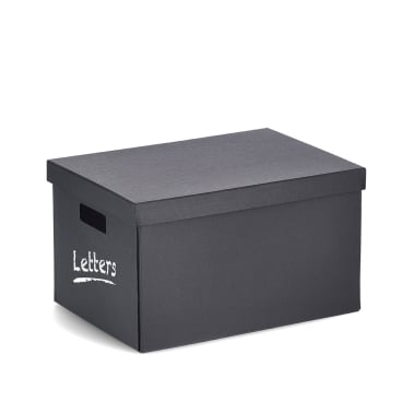 Zeller Aufbewahrungsbox, schwarz Maße (L x B x H): 350 x 250 x 200 mm kaufen
