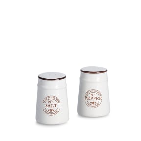 Zeller Salz-/Pfefferstreuer-Set, 2-teilig, Keramik, weiß – Maße jeweils (L x B x H): 60 x 50 x 88 mm