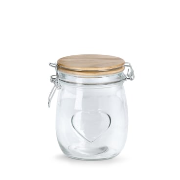 Zeller Vorratsglas Heart mit Bügelverschluss Maße (L x B x H): 110 x 110 x 142 mm, 750 ml - Bild-Darstellung des Produktes 1