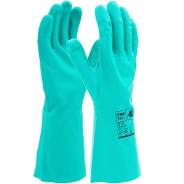 Fitzner Trivex Nitril Chemikalienschutzhandschuh, grün, 33 cm 1 Karton = 144 Paar, Größe 7 - Bild-Darstellung des Produktes 1