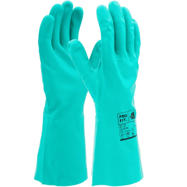 Fitzner Trivex Nitril Chemikalienschutzhandschuh, grün, 33 cm 1 Karton = 144 Paar, Größe 12 - Bild-Darstellung des Produktes 1