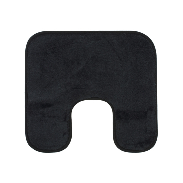 Gözze Badteppich RIO PREMIUM mit Ausschnitt, 50 x 45 cm Farbe: schwarz - Bild-Darstellung des Produktes 1