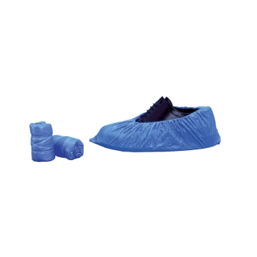 Dr. Junghans medical Überschuhe aus Kunststoff zum Einmalgebrauch 1 Packung = 100 Stück, blau - Bild-Darstellung des Produktes 1