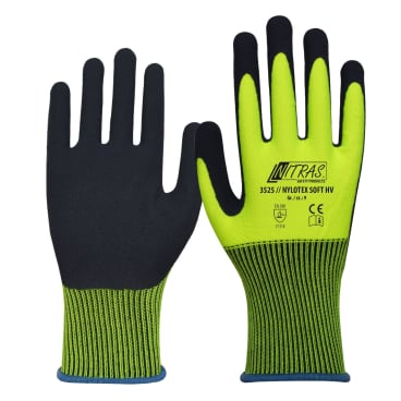 NITRAS NYLOTEX SOFT HV Schutzhandschuhe, neongelb 1 Paar, Größe 8 - Bild-Darstellung des Produktes 1