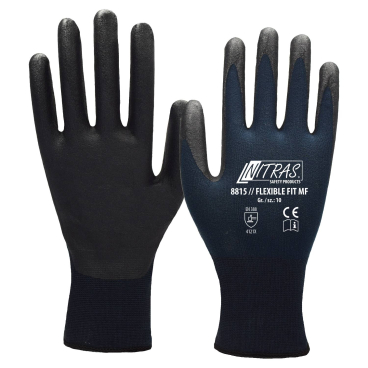 NITRAS FLEXIBLE FIT MF Strickhandschuhe, dunkelblau 1 Paar, Größe 6 - Bild-Darstellung des Produktes 1