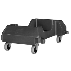 Rubbermaid Transportroller für Slim Jim® Behälter, Effizienter Transport aller Slim Jim® Kunststoffbehälter mit Belüftungskanälen, Farbe: schwarz 1980602