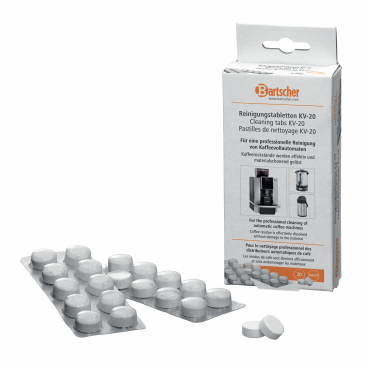 Bartscher Reinigungstabletten KV-20 1 Karton = 20 x 2 Blister à 10 Reinigungstabletten - Bild-Darstellung des Produktes 1