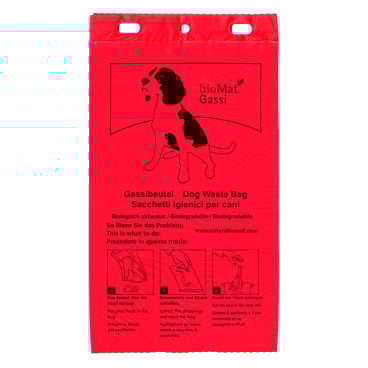BIOMAT® Gassibeutel aus BAW, besonders reißfest 1 Block = 50 Beutel, rot - Bild-Darstellung des Produktes 1