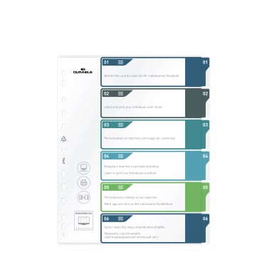 DURABLE Register DIN A4+, mehrfarbig 6-teilig - Bild-Darstellung des Produktes 1