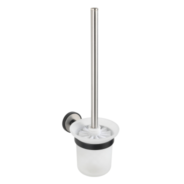 WENKO UV-Loc® WC-Garnitur Udine, Edelstahl Maße (B x H x T): 11 x 38 x 15,5 cm - Bild-Darstellung des Produktes 1