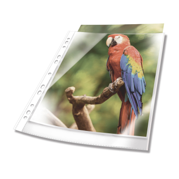 DURABLE PREMIUM Prospekthülle DIN A4 farbig 1 Beutel = 25 Hüllen, Farbe Weiß - Bild-Darstellung des Produktes 1