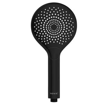 WENKO Sparduschkopf, Ø 12 cm, schwarz matt 1 Stück - Bild-Darstellung des Produktes 1