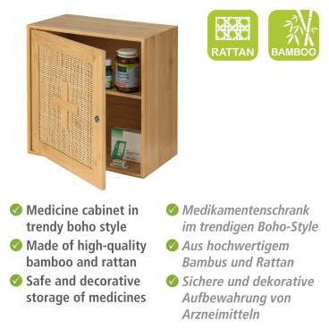 WENKO Medikamentenschrank Allegre, 2 Fächer, 30 x 30 x 17,8 cm 1 Stück kaufen
