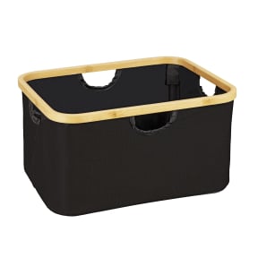 WENKO Korb Ecori, 2er Set, Polyester/Bambus, faltbar 1 Set = 2 Aufbewahrungskörbe kaufen