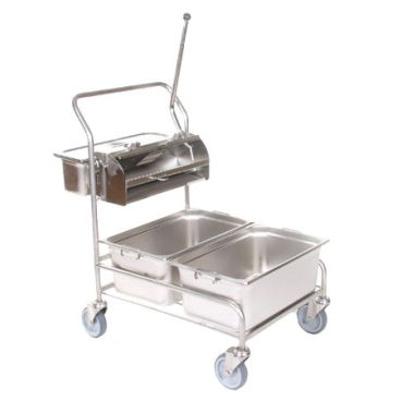 Floorstar RRW 2 ES PATENT Reinraumwagen, Edelstahl Maße (B x L x H): 57 x 84 x 117 cm - Bild-Darstellung des Produktes 1